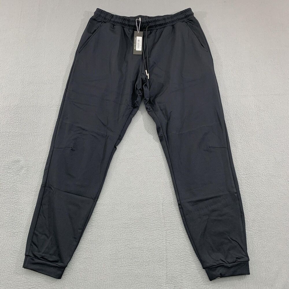 LINC In The Moment Jogger Pants Mens Large Black Polyester Spandex Gym Athletic